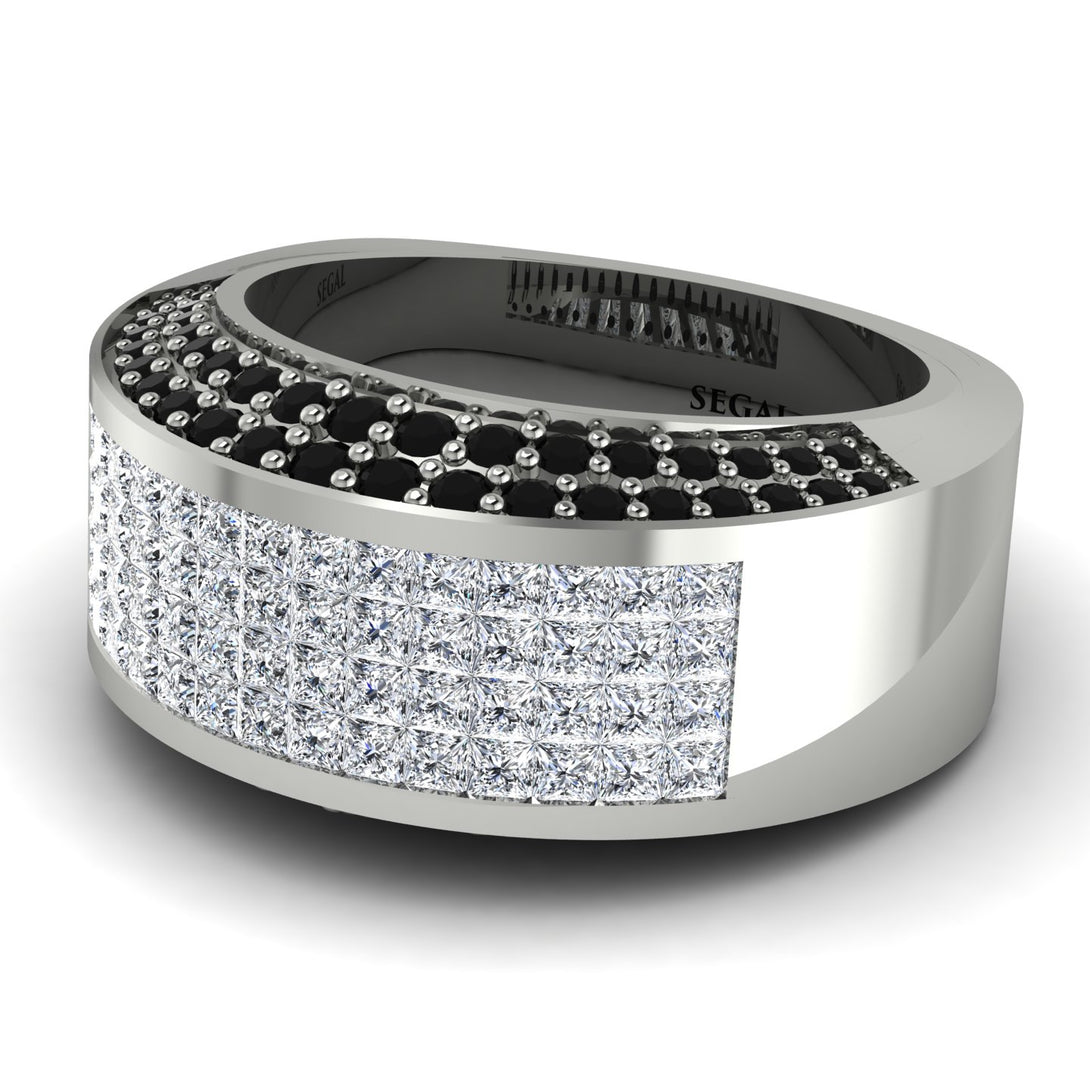 Diamond Cluster Wide Fancy Wedding Band - Kyla No. 33