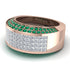 Diamond Cluster Wide Fancy Wedding Band - Kyla No. 17 image 3