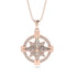 Diamond-Encrusted Compass Charm Necklace - Celeste No. 2 image 1
