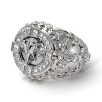 Diamond Bespoke Elephant Men’s Fashion Ring - Charles No. 3 image 1