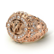 Diamond Bespoke Elephant Men’s Fashion Ring - Charles No. 2 image 1
