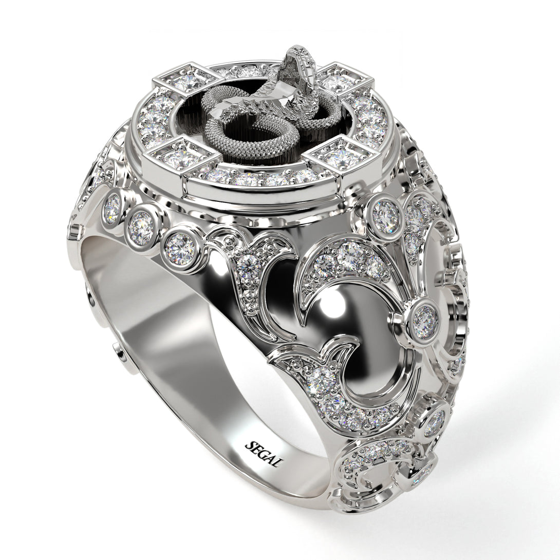 Diamond Cobra Gold Men's Fashion Ring - Waylon No. 3