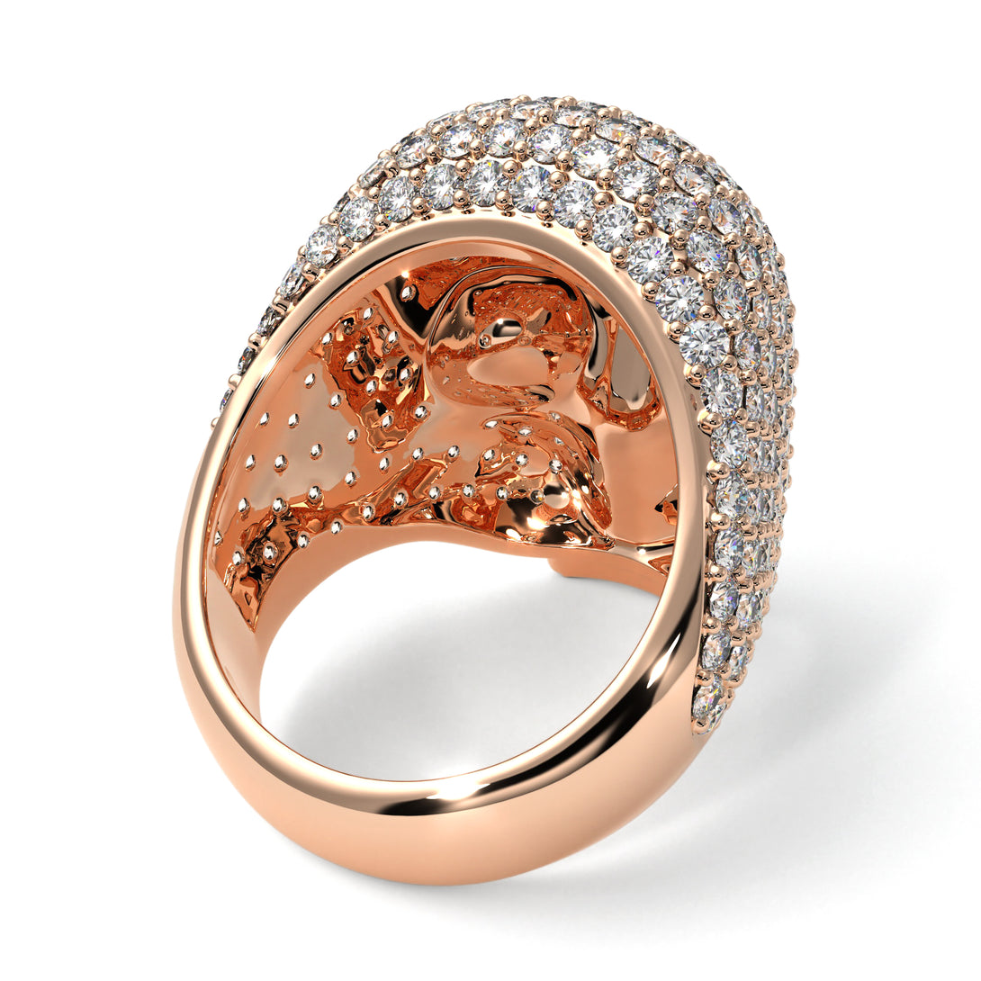 Diamond-Encrusted Skull Men's Fashion Ring - Jules No. 2