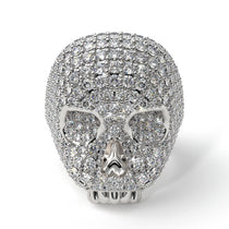Diamond-Encrusted Skull Men's Fashion Ring - Jules No. 3 image 1