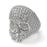 Diamond-Encrusted Skull Men's Fashion Ring - Jules No. 3