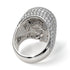 Diamond-Encrusted Skull Men's Fashion Ring - Jules No. 3