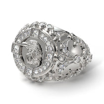 Diamond Raven Gold Men's Fashion Ring - Nolan No. 3 image 1