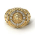 Diamond Royal Lion Men Signet Ring - Terry No. 1 image 4