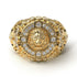 Diamond Royal Lion Men Signet Ring - Terry No. 1