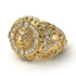 22K Diamond Royal Lion Men Signet Ring - Terry No. 1000