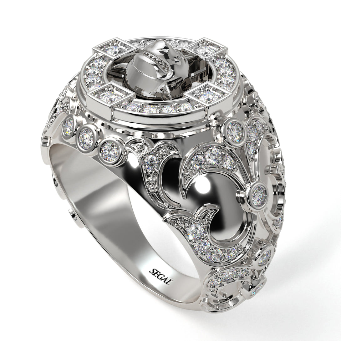 Diamond Shark Gold Men's Fashion Ring - Ryan No. 3