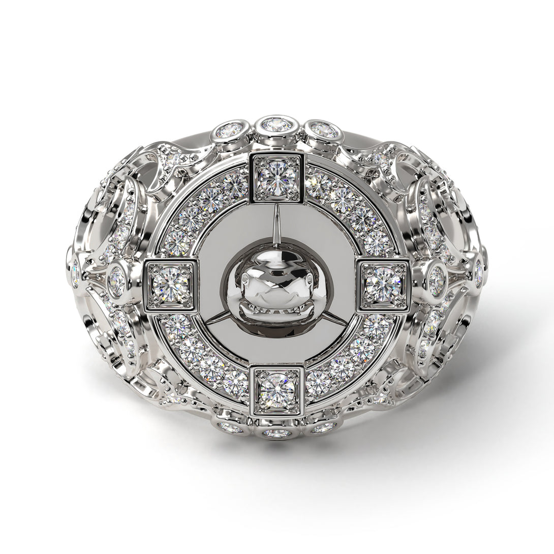 Diamond Shark Gold Men's Fashion Ring - Ryan No. 3
