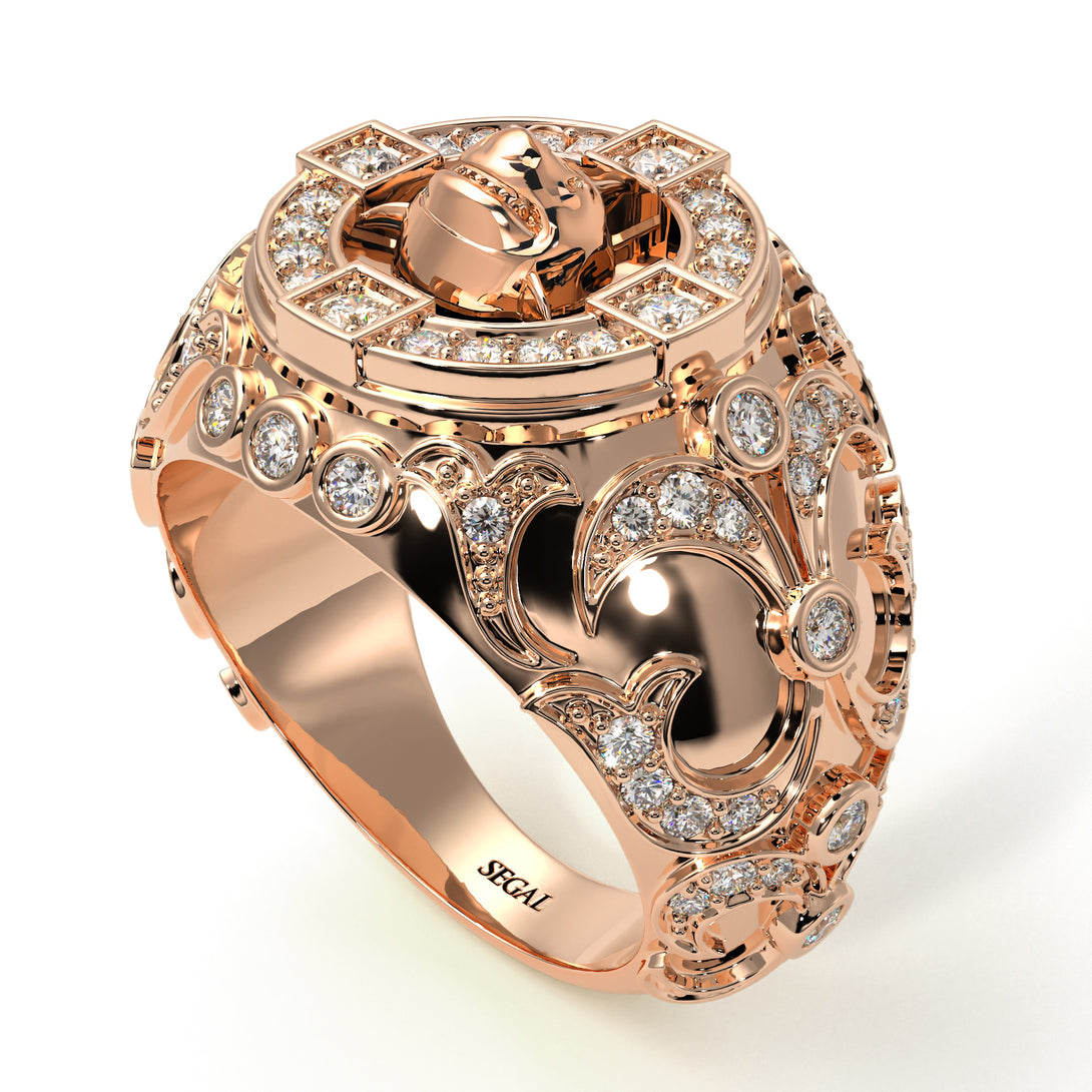 Diamond Shark Gold Men's Fashion Ring - Ryan No. 2