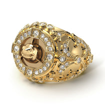 Diamond Shark Gold Men's Fashion Ring - Ryan No. 1 image 1