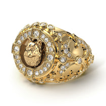 Diamond Wolf Gold Men's Fashion Ring - Eli No. 1 image 1