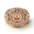 Diamond Wolf Gold Men's Fashion Ring - Eli No. 2