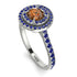 Double Halo Brown Diamond Ring - Zoey No. 1115 image 3