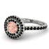 Double Halo Morganite Ring - Zoey No. 909 image 1