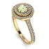 Double Halo Peridot Ring - Zoey No. 701