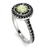 Double Halo Peridot Ring - Zoey No. 709