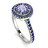 Double Halo Tanzanite Ring - Zoey No. 215