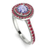 Double Halo Tanzanite Ring - Zoey No. 212