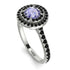 Double Halo Tanzanite Ring - Zoey No. 209