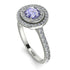 Double Halo Tanzanite Ring - Zoey No. 203