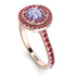 Double Halo Tanzanite Ring - Zoey No. 211