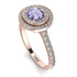 Double Halo Tanzanite Ring - Zoey No. 202