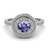 Double Halo Tanzanite Ring - Zoey No. 203
