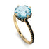 Double Hidden Halo Aquamarine Engagement Ring - Angelina No. 407 image 2