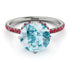Double Hidden Halo Aquamarine Engagement Ring - Angelina No. 412 image 3