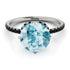 Double Hidden Halo Aquamarine Engagement Ring - Angelina No. 409