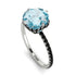 Double Hidden Halo Aquamarine Engagement Ring - Angelina No. 409