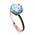 Double Hidden Halo Aquamarine Engagement Ring - Angelina No. 408 image 2