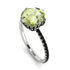 Double Hidden Halo Peridot Engagement Ring - Angelina No. 709 image 2
