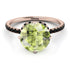 Double Hidden Halo Peridot Engagement Ring - Angelina No. 708 image 3
