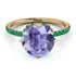 Double Hidden Halo Tanzanite Engagement Ring - Angelina No. 204 image 3