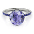Double Hidden Halo Tanzanite Engagement Ring - Angelina No. 215 image 3