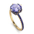 Double Hidden Halo Tanzanite Engagement Ring - Angelina No. 213 image 2