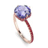 Double Hidden Halo Tanzanite Engagement Ring - Angelina No. 211
