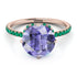 Double Hidden Halo Tanzanite Engagement Ring - Angelina No. 205 image 3