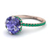 Double Hidden Halo Tanzanite Engagement Ring - Angelina No. 205 image 1