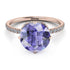 Double Hidden Halo Tanzanite Engagement Ring - Angelina No. 202