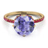 Double Hidden Halo Tanzanite Engagement Ring - Angelina No. 210 image 3