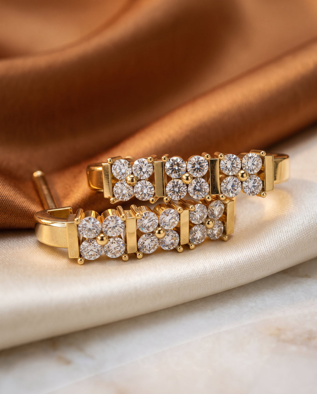 Diamond Minimalist Earrings - Elliot No. 1