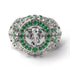 Emerald Bespoke Elephant Men’s Fashion Ring - Charles No. 6