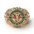Emerald Bespoke Elephant Men’s Fashion Ring - Charles No. 5 image 2