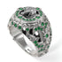 Emerald Bespoke Elephant Men’s Fashion Ring - Charles No. 6